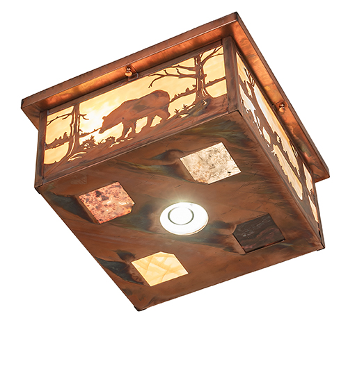  RUSTIC LODGE RUSTIC OR MOUNTIAN GREAT ROOM ART GLASS ANIMALS DOWN LIGHTS SPOT LIGHT POINTING DOWN FOR FUNCTION