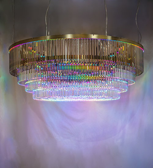  CONTEMPORARY CRYSTAL CHANDELIER