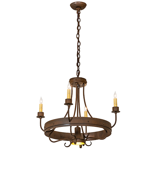  RUSTIC GOTHIC SCROLL FEATURES CRAFTED OF STEEL FAUX CANDLE SLEVES CANDLE BULB ON TOP