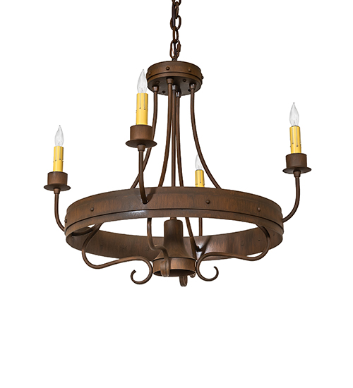  RUSTIC GOTHIC SCROLL FEATURES CRAFTED OF STEEL FAUX CANDLE SLEVES CANDLE BULB ON TOP