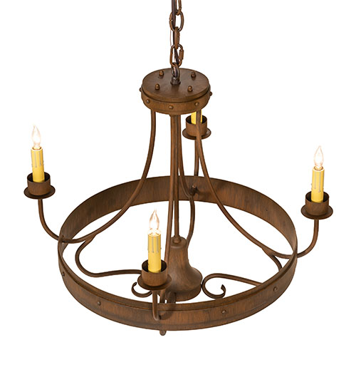  RUSTIC GOTHIC SCROLL FEATURES CRAFTED OF STEEL FAUX CANDLE SLEVES CANDLE BULB ON TOP