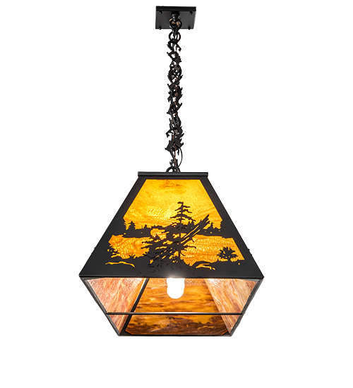  RUSTIC LODGE RUSTIC OR MOUNTIAN GREAT ROOM ART GLASS