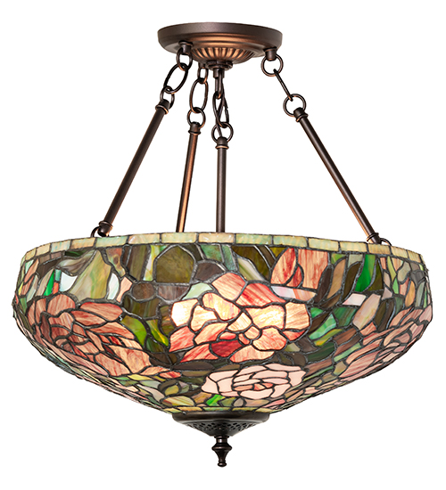  VICTORIAN FLORAL ART GLASS NOUVEAU