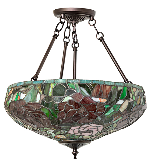  VICTORIAN FLORAL ART GLASS NOUVEAU