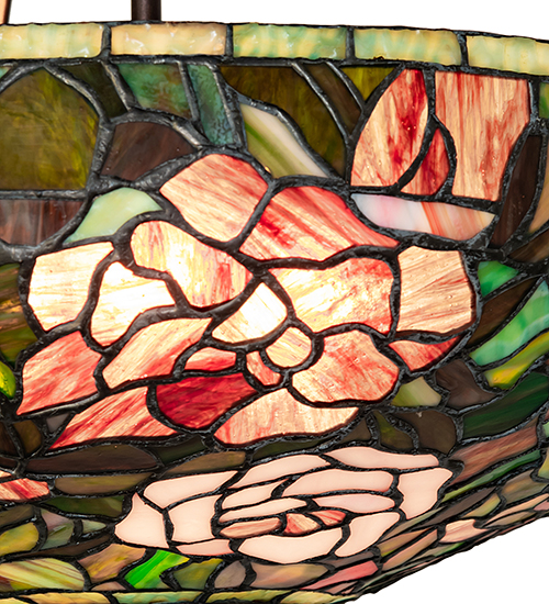  VICTORIAN FLORAL ART GLASS NOUVEAU