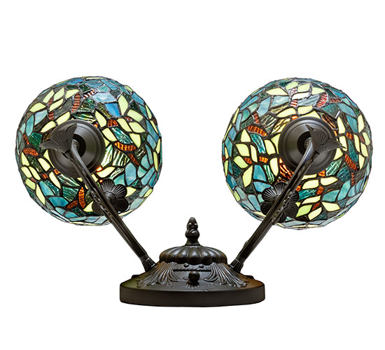  VICTORIAN TIFFANY REPRODUCTION OF ORIGINAL FLORAL ART GLASS NOUVEAU