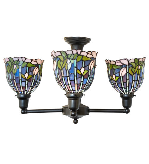  VICTORIAN FLORAL ART GLASS REVIVAL