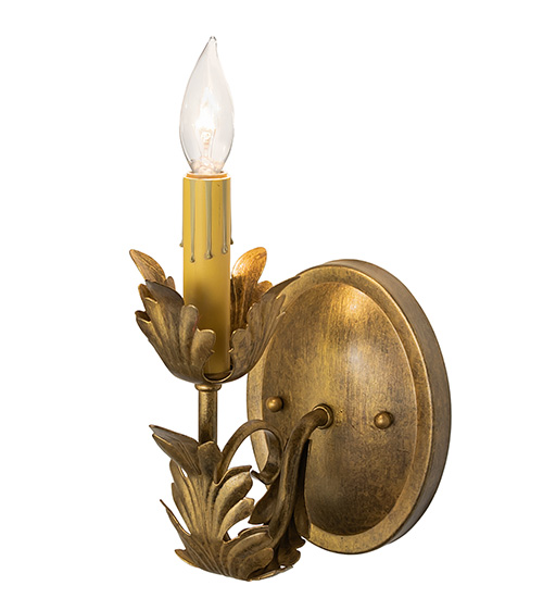  VICTORIAN SCROLL FEATURES CRAFTED OF STEEL FAUX CANDLE SLEVES CANDLE BULB ON TOP STAMPED/CAST METAL LEAF ROSETTE FLOWER ACCENT