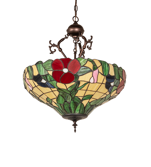  VICTORIAN FLORAL ART GLASS