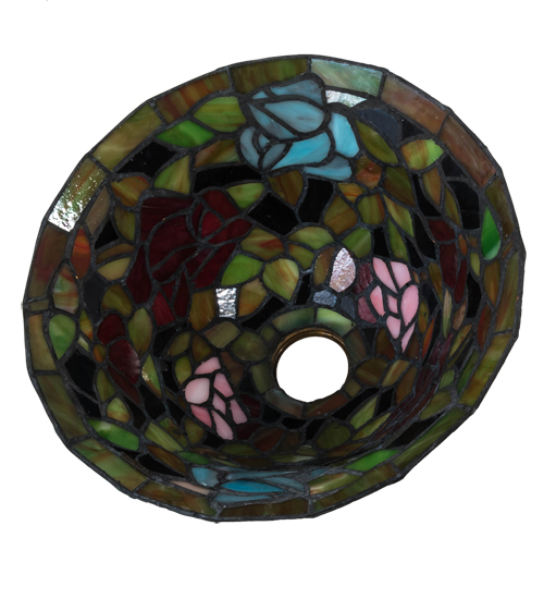  TIFFANY REPRODUCTION OF ORIGINAL FLORAL ART GLASS