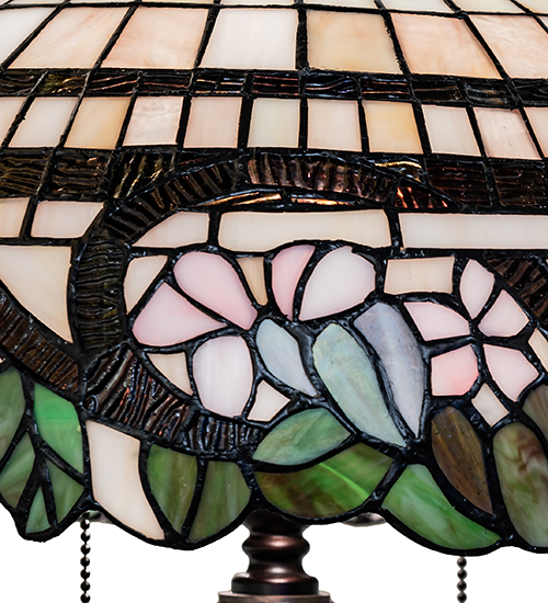  TIFFANY REPRODUCTION OF ORIGINAL FLORAL ART GLASS