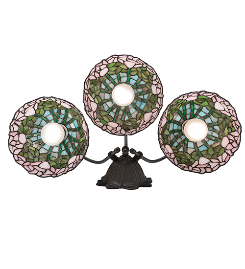  VICTORIAN FLORAL ART GLASS NOUVEAU