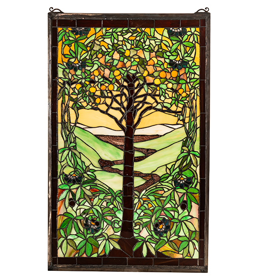  RUSTIC TIFFANY REPRODUCTION OF ORIGINAL FLORAL ART GLASS FRUIT Religious