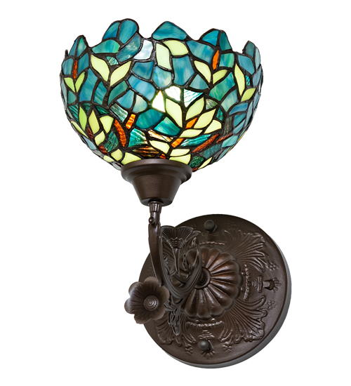  VICTORIAN FLORAL ART GLASS NOUVEAU