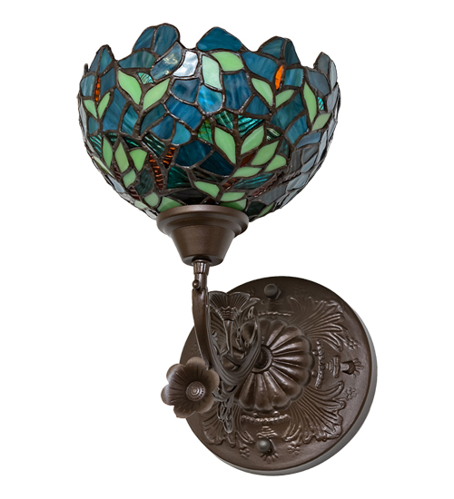  VICTORIAN FLORAL ART GLASS NOUVEAU