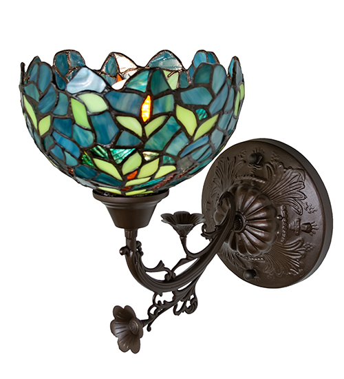  VICTORIAN FLORAL ART GLASS NOUVEAU