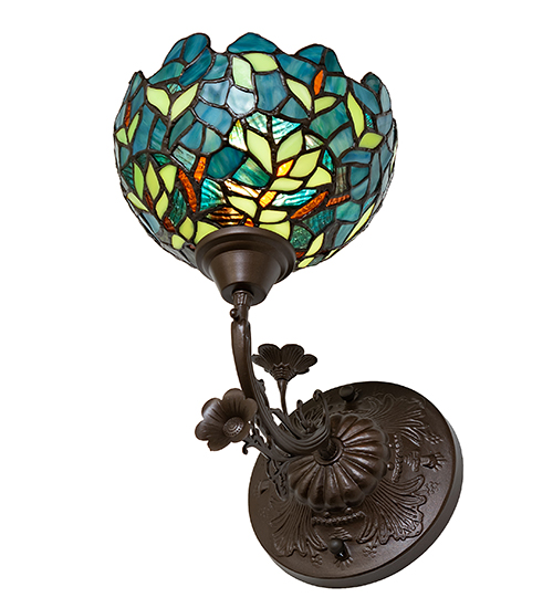  VICTORIAN FLORAL ART GLASS NOUVEAU