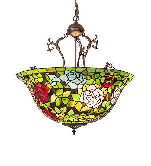  VICTORIAN TIFFANY REPRODUCTION OF ORIGINAL FLORAL ART GLASS