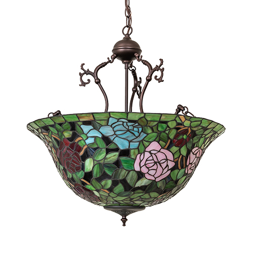  VICTORIAN TIFFANY REPRODUCTION OF ORIGINAL FLORAL ART GLASS