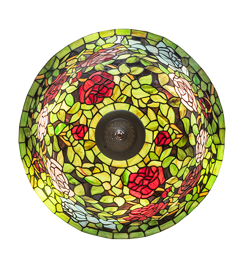  VICTORIAN TIFFANY REPRODUCTION OF ORIGINAL FLORAL ART GLASS