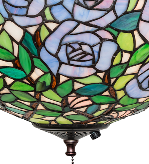  VICTORIAN FLORAL ART GLASS