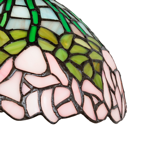  VICTORIAN TIFFANY REPRODUCTION OF ORIGINAL FLORAL ART GLASS NOUVEAU