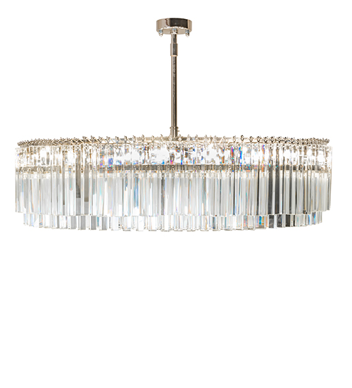 DECO CRYSTAL ACCENTS CRYSTAL CHANDELIER