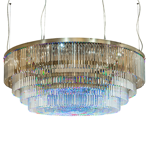  CONTEMPORARY CRYSTAL CHANDELIER