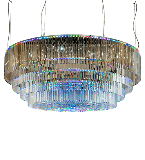  CONTEMPORARY CRYSTAL CHANDELIER