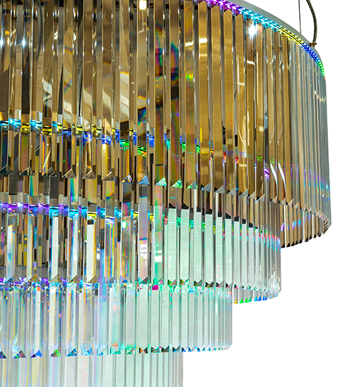  CONTEMPORARY CRYSTAL CHANDELIER