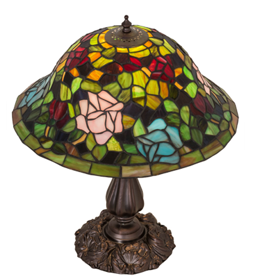  TIFFANY REPRODUCTION OF ORIGINAL FLORAL ART GLASS