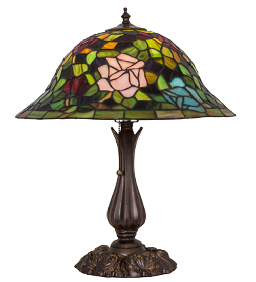  TIFFANY REPRODUCTION OF ORIGINAL FLORAL ART GLASS