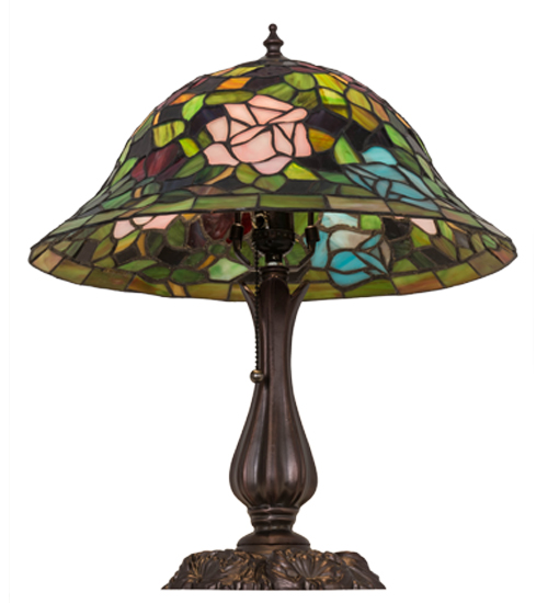  TIFFANY REPRODUCTION OF ORIGINAL FLORAL ART GLASS