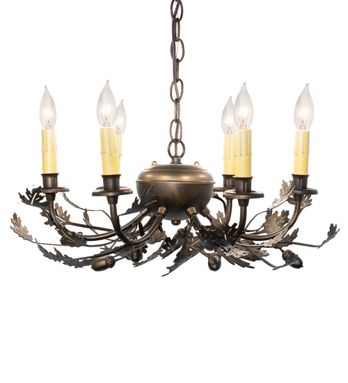  RUSTIC FAUX CANDLE SLEVES CANDLE BULB ON TOP STAMPED/CAST METAL LEAF ROSETTE FLOWER ACCENT