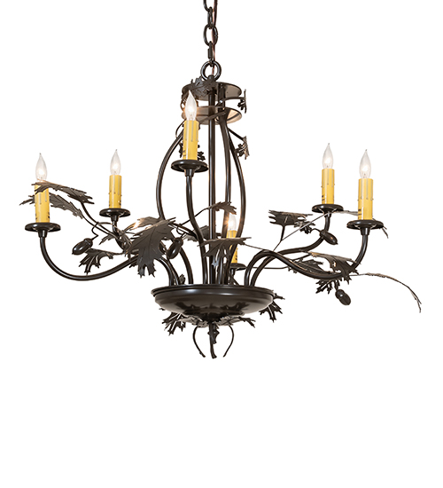  RUSTIC LODGE RUSTIC OR MOUNTIAN GREAT ROOM SCROLL FEATURES CRAFTED OF STEEL FAUX CANDLE SLEVES CANDLE BULB ON TOP