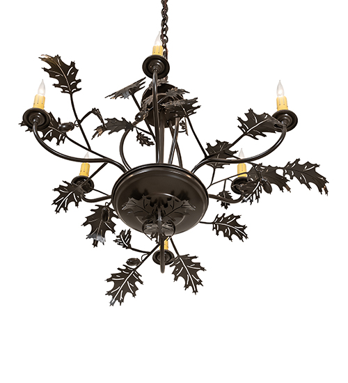  RUSTIC LODGE RUSTIC OR MOUNTIAN GREAT ROOM SCROLL FEATURES CRAFTED OF STEEL FAUX CANDLE SLEVES CANDLE BULB ON TOP