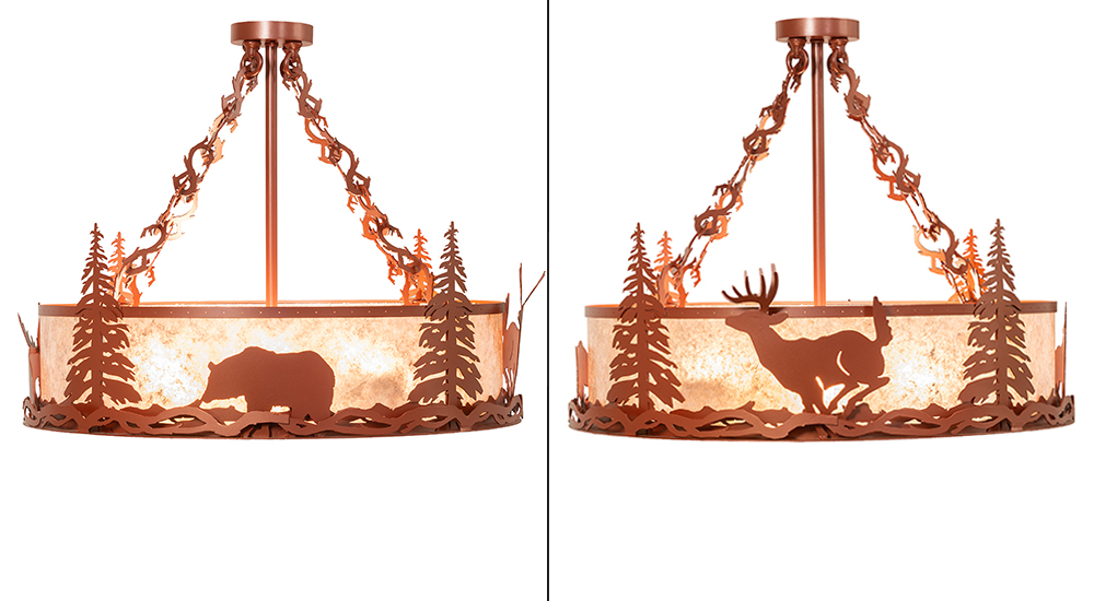  RUSTIC LODGE RUSTIC OR MOUNTIAN GREAT ROOM ANIMALS MICA