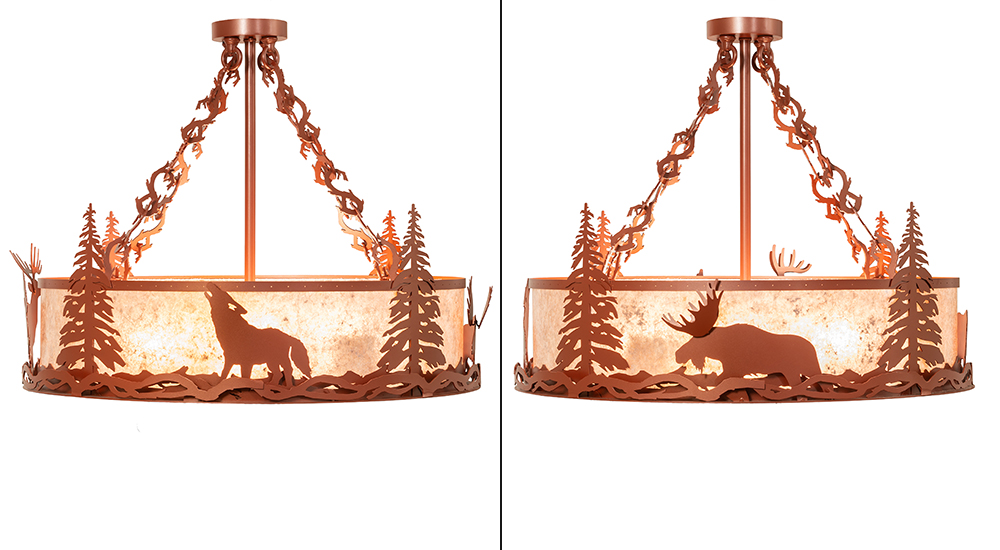  RUSTIC LODGE RUSTIC OR MOUNTIAN GREAT ROOM ANIMALS MICA