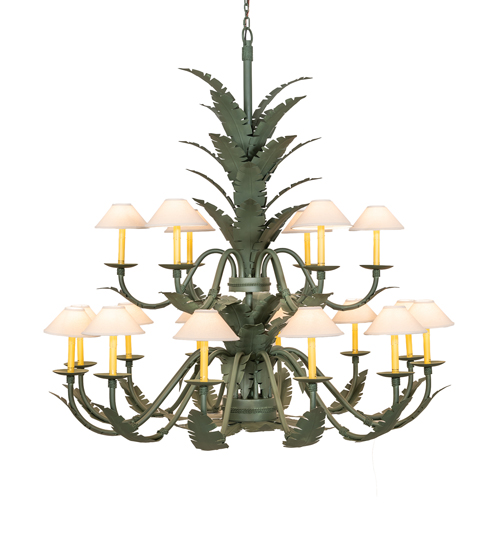  VICTORIAN FABRIC FLORAL STAMPED/CAST METAL LEAF ROSETTE FLOWER ACCENT