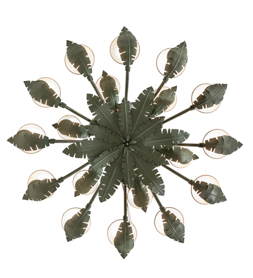  VICTORIAN FABRIC FLORAL STAMPED/CAST METAL LEAF ROSETTE FLOWER ACCENT