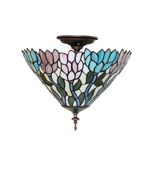  VICTORIAN FLORAL ART GLASS NOUVEAU