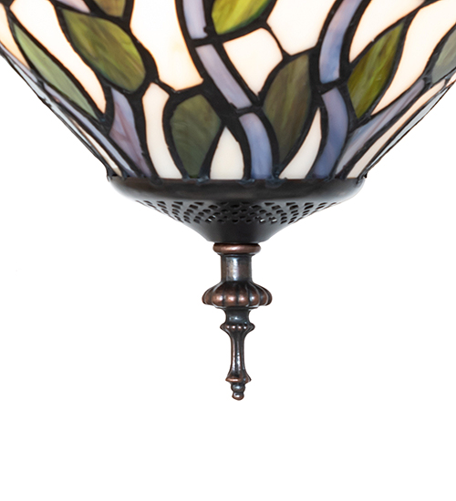  VICTORIAN FLORAL ART GLASS NOUVEAU