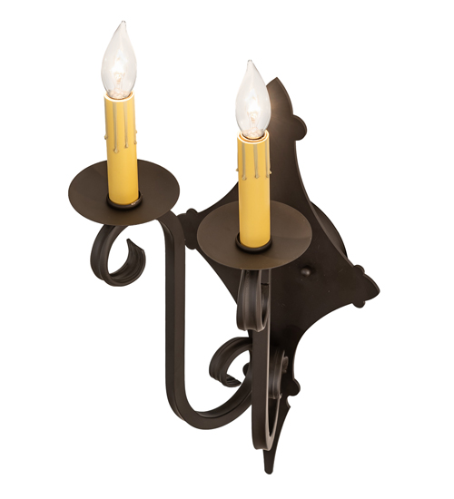  VICTORIAN FABRIC GOTHIC SCROLL FEATURES CRAFTED OF STEEL