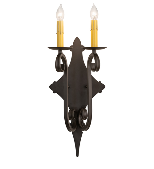  VICTORIAN FABRIC GOTHIC SCROLL FEATURES CRAFTED OF STEEL