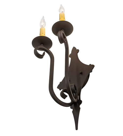  VICTORIAN FABRIC GOTHIC SCROLL FEATURES CRAFTED OF STEEL