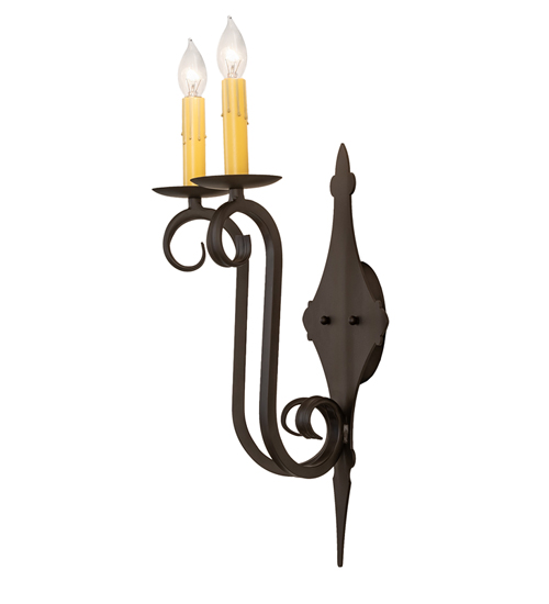  VICTORIAN FABRIC GOTHIC SCROLL FEATURES CRAFTED OF STEEL