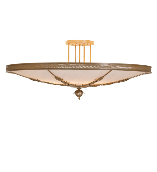  CONTEMPORARY IDALIGHT STAMPED/CAST METAL LEAF ROSETTE FLOWER ACCENT