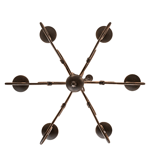  VICTORIAN SCROLL FEATURES CRAFTED OF STEEL FAUX CANDLE SLEVES CANDLE BULB ON TOP