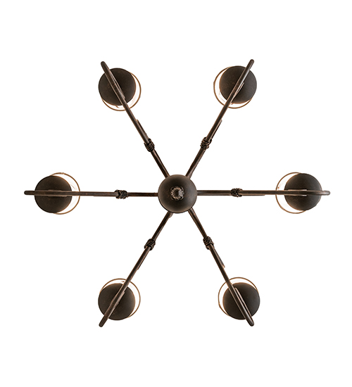  VICTORIAN SCROLL FEATURES CRAFTED OF STEEL FAUX CANDLE SLEVES CANDLE BULB ON TOP