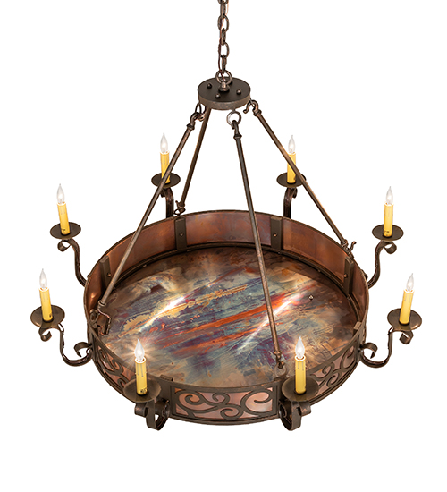  VICTORIAN SCROLL FEATURES CRAFTED OF STEEL FAUX CANDLE SLEVES CANDLE BULB ON TOP SCROLL ACCENTS-LASER CUT OR EMBEDDED